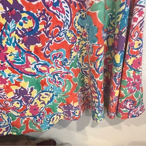 Lauren Ralph Lauren bright colored surplice front dress size xsmall - Picture 6 of 8